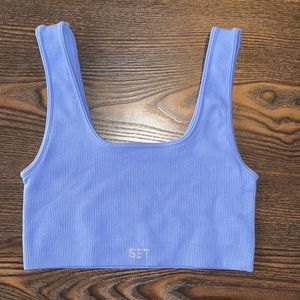 Set active sports bra periwinkle/light purple color (snowcone)